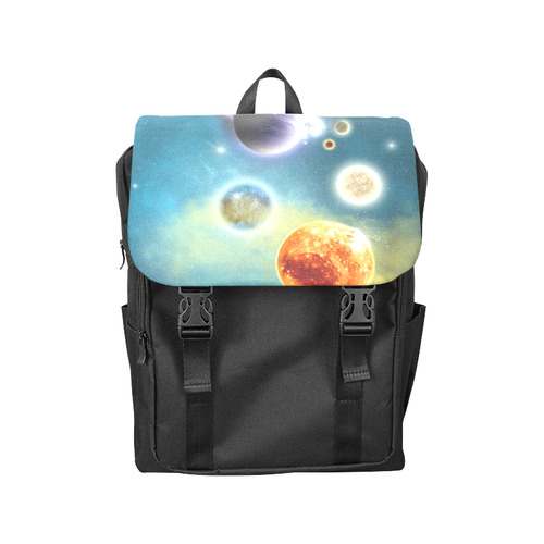 Space scenario with  meteorite sun and planets Casual Shoulders Backpack (Model 1623)