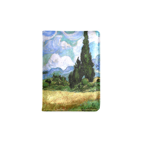 Van Gogh Wheat Field Cypresses Nature Landscape Custom NoteBook A5