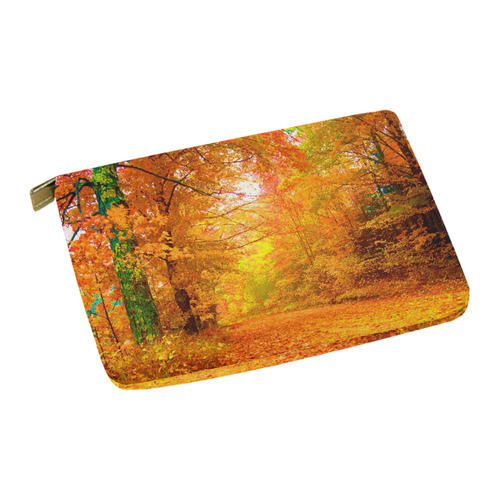 Vermont Autumn Nature Landscape Carry-All Pouch 12.5''x8.5''