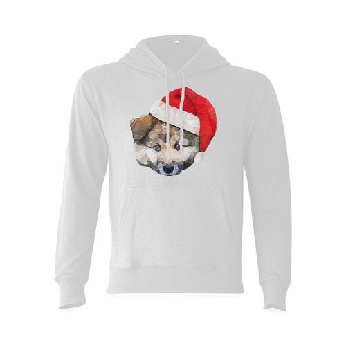 christmas santa dog Oceanus Hoodie Sweatshirt (Model H03)