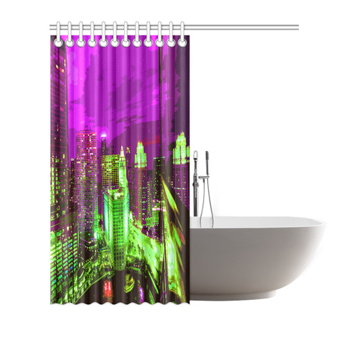 Chicago PopArt 20161110 Shower Curtain 72"x72"