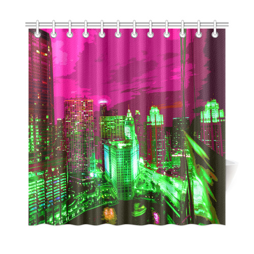 Chicago PopArt 20161109 Shower Curtain 72"x72"