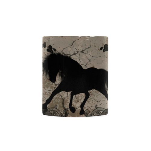 Black horse silohuette White Mug(11OZ)