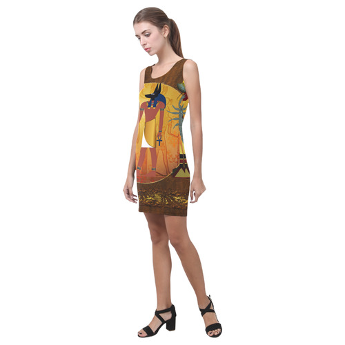 Anubis the egyptian god Medea Vest Dress (Model D06)