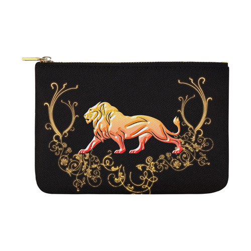 Awesome lion in gold and black Carry-All Pouch 12.5''x8.5''