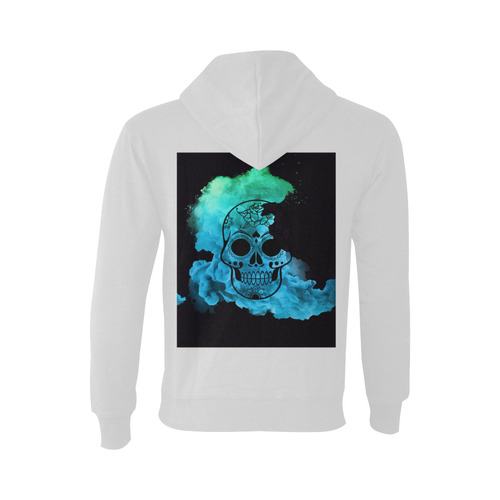 smoky skull B Oceanus Hoodie Sweatshirt (NEW) (Model H03)