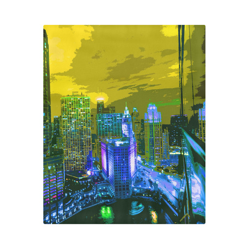 Chicago PopArt 20161106 Duvet Cover 86"x70" ( All-over-print)