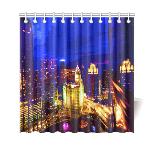 Chicago PopArt 20161112 Shower Curtain 69"x70"