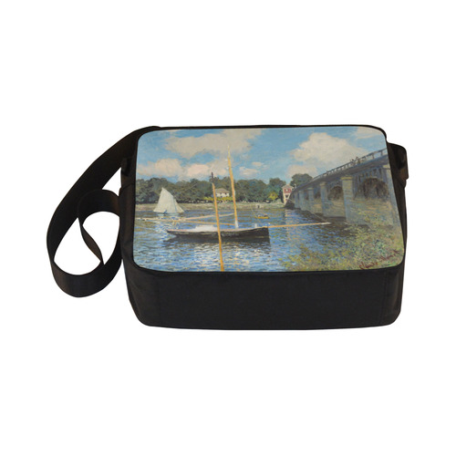 Claude Monet Bridge at Argenteuil Classic Cross-body Nylon Bags (Model 1632)