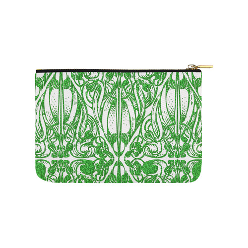 Lace Green Carry-All Pouch 9.5''x6''
