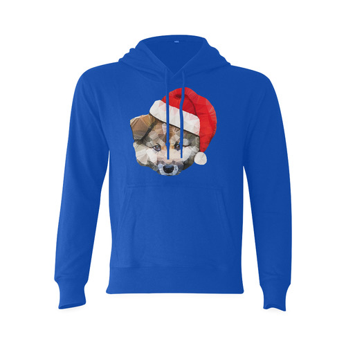 christmas santa dog Oceanus Hoodie Sweatshirt (Model H03)