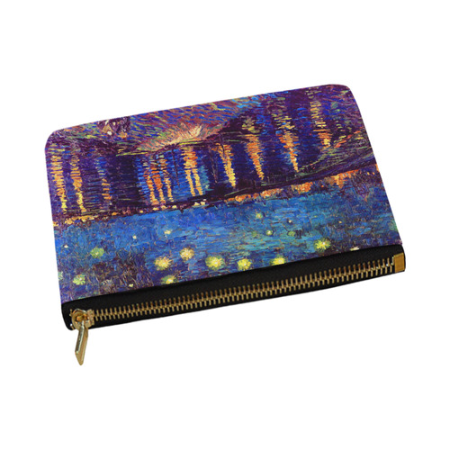 Van Gogh Starry Night Over Rhone Carry-All Pouch 12.5''x8.5''