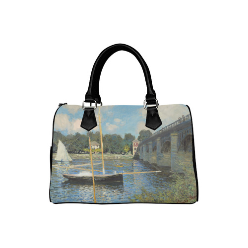 Claude Monet Bridge at Argenteuil Boston Handbag (Model 1621)