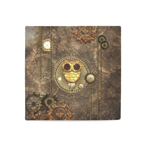 Steampunk, wonderful owl,clocks and gears Women's Leather Wallet (Model 1611)