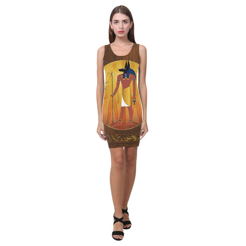 Anubis the egyptian god Medea Vest Dress (Model D06)