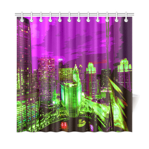 Chicago PopArt 20161110 Shower Curtain 72"x72"