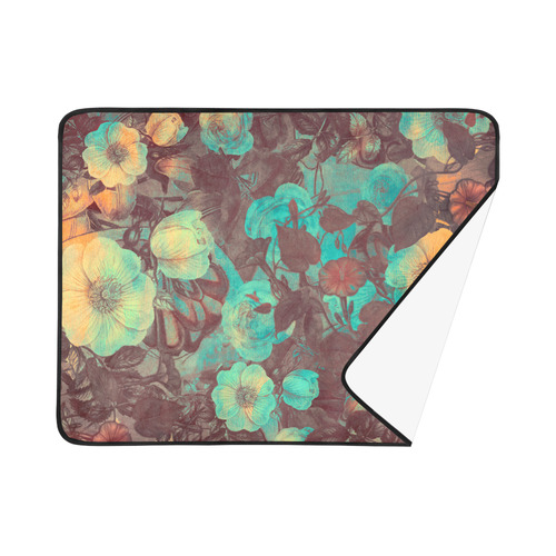 flowers Beach Mat 78"x 60"