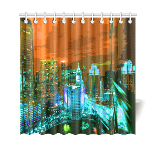 Chicago PopArt 20161107 Shower Curtain 69"x70"