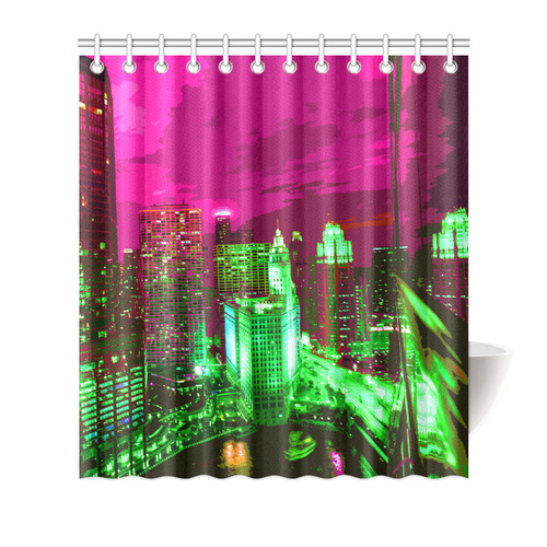 Chicago PopArt 20161109 Shower Curtain 66"x72"