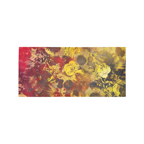 flowers Area Rug 7'x3'3''