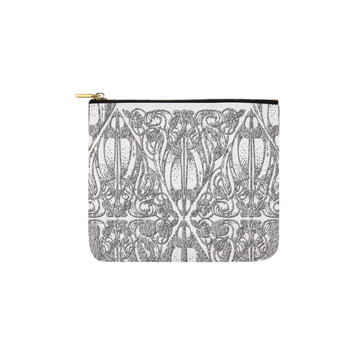 Lace Silver Carry-All Pouch 6''x5''