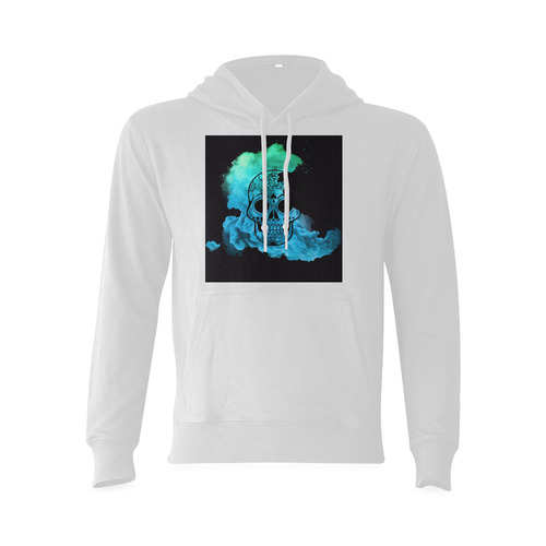 smoky skull B Oceanus Hoodie Sweatshirt (NEW) (Model H03)