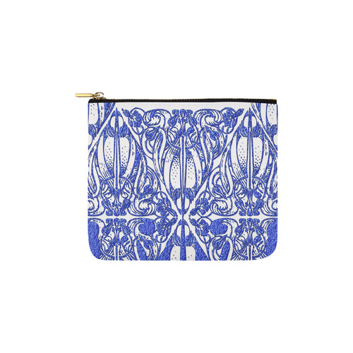 Lace Blue Carry-All Pouch 6''x5''