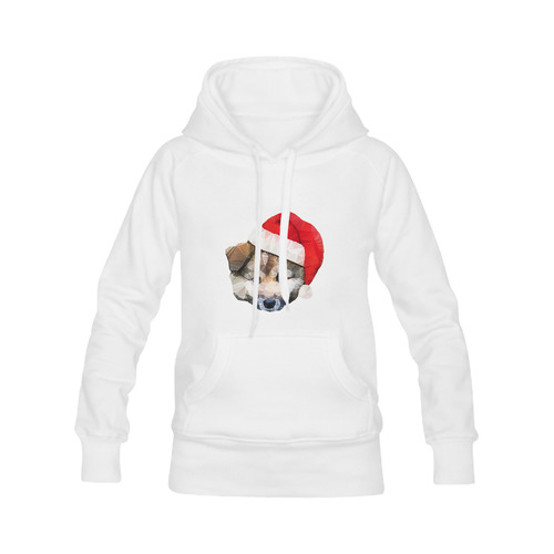 christmas santa dog Men's Classic Hoodie (Remake) (Model H10)