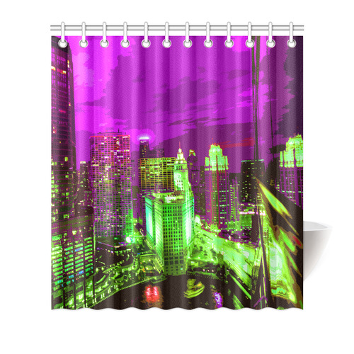Chicago PopArt 20161110 Shower Curtain 66"x72"