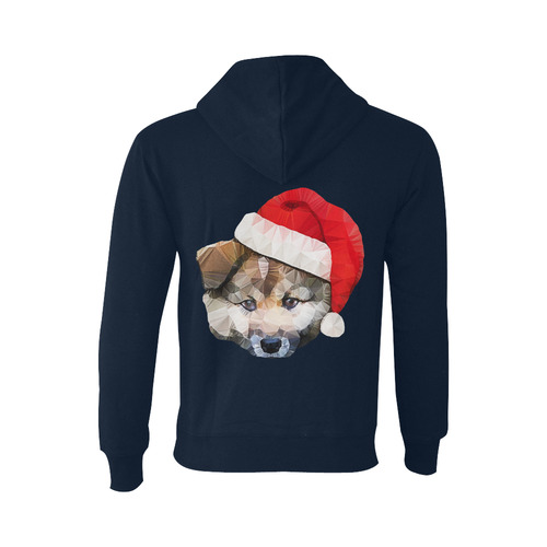 christmas santa dog Oceanus Hoodie Sweatshirt (NEW) (Model H03)