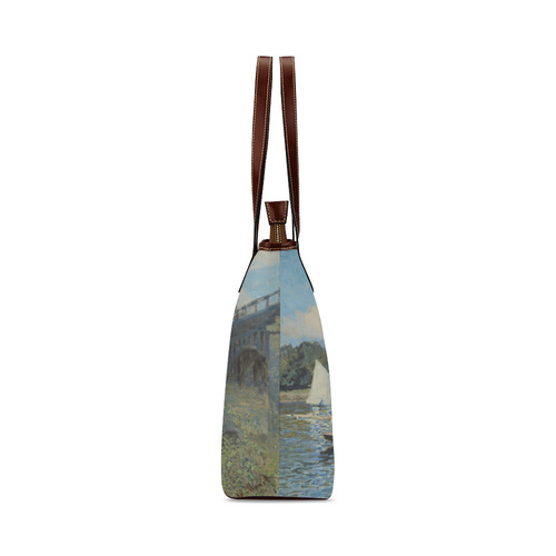 Claude Monet Bridge at Argenteuil Shoulder Tote Bag (Model 1646)