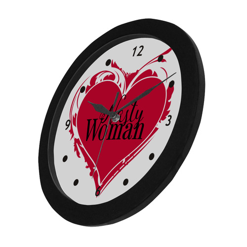 NASTY WOMAN ART HEART for powerwomen Circular Plastic Wall clock