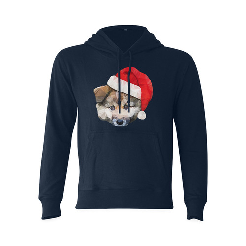 christmas santa dog Oceanus Hoodie Sweatshirt (NEW) (Model H03)