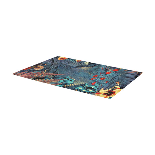 flowers Area Rug 7'x3'3''