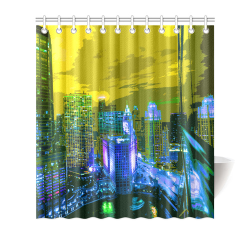 Chicago PopArt 20161106 Shower Curtain 66"x72"