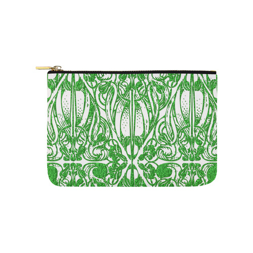 Lace Green Carry-All Pouch 9.5''x6''