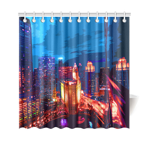 Chicago PopArt 20161101 Shower Curtain 69"x70"