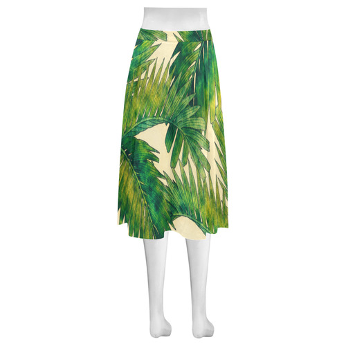 palms Mnemosyne Women's Crepe Skirt (Model D16)