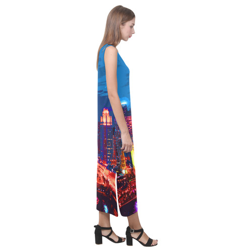 Chicago PopArt 20161101 Phaedra Sleeveless Open Fork Long Dress (Model D08)