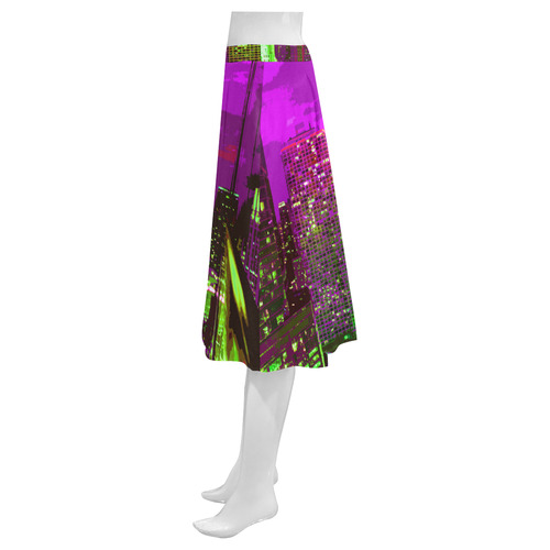 Chicago PopArt 20161110 Mnemosyne Women's Crepe Skirt (Model D16)