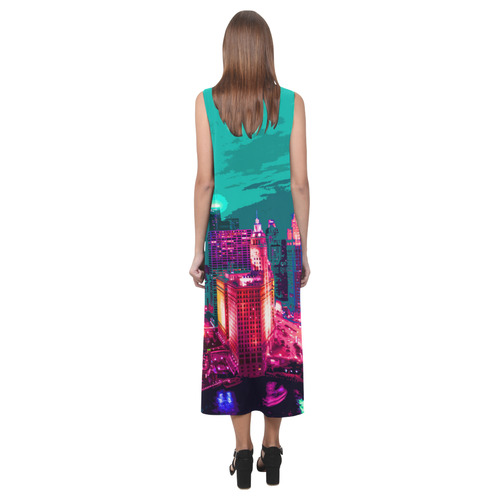 Chicago PopArt 20161102 Phaedra Sleeveless Open Fork Long Dress (Model D08)