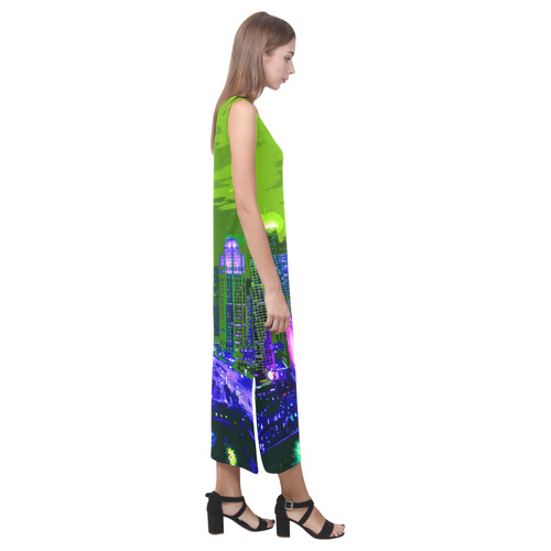 Chicago PopArt 20161105 Phaedra Sleeveless Open Fork Long Dress (Model D08)