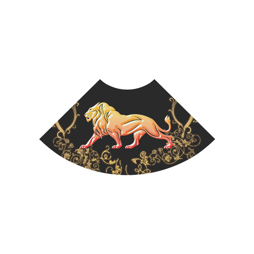 Awesome lion in gold and black Atalanta Casual Sundress(Model D04)