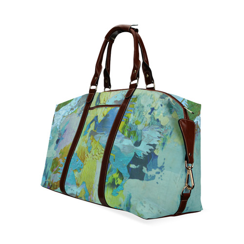 Rearing Horses grunge style painting Classic Travel Bag (Model 1643) Remake