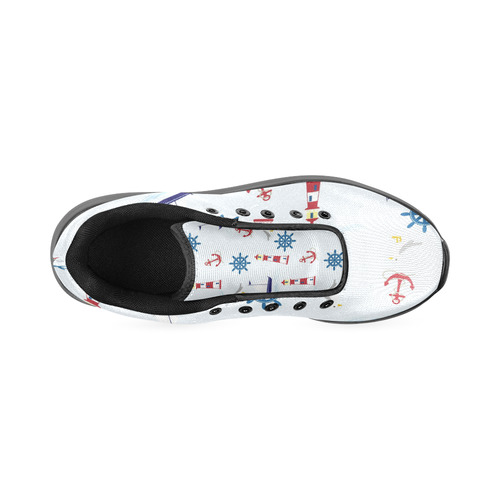Nautical Pattern Men’s Running Shoes (Model 020)
