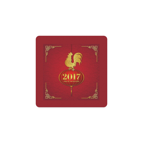 2017 Year of the Rooster Chinese Square Coaster