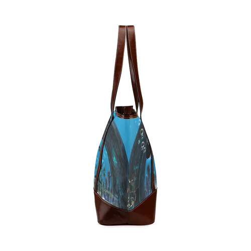 Amazing orcas , underwater world Tote Handbag (Model 1642)