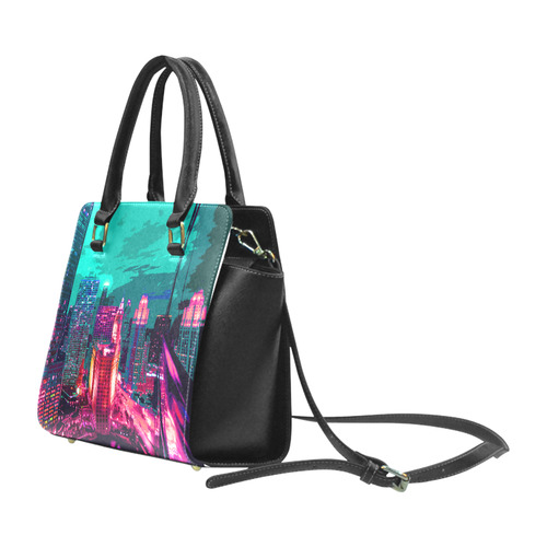 Chicago PopArt 20161102 Rivet Shoulder Handbag (Model 1645)