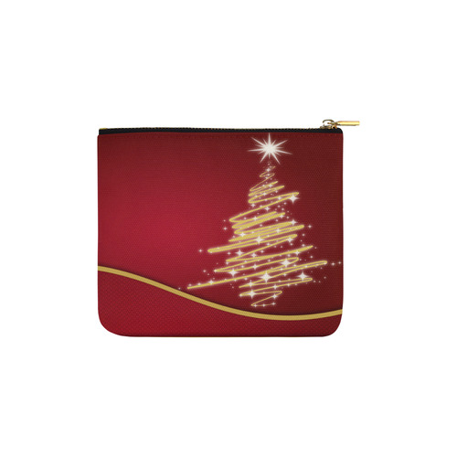 christmas tree red Carry-All Pouch 6''x5''