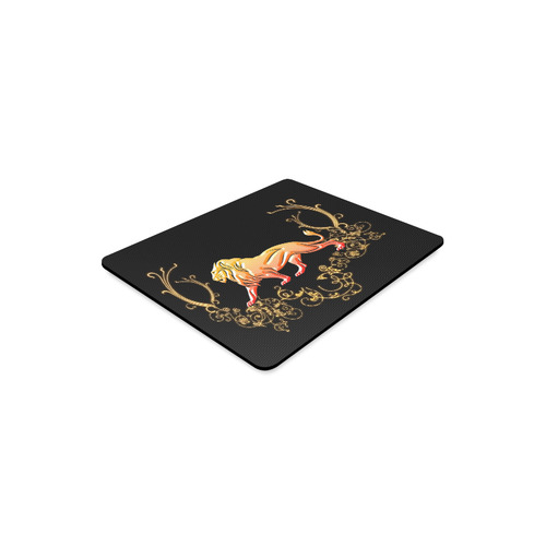 Awesome lion in gold and black Rectangle Mousepad